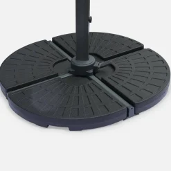 Set mit 4 abgerundeten Platten 48x48cm zum Beschweren von Ampelschirmen