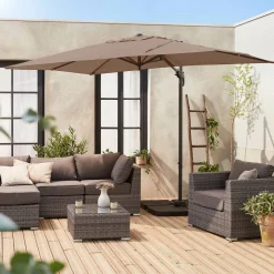 Set mit 4 Ballastplatten (50 x 50cm) für Sonnenschirm