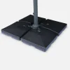 Set mit 4 quadratischen Platten 51,5x51,5 cm
