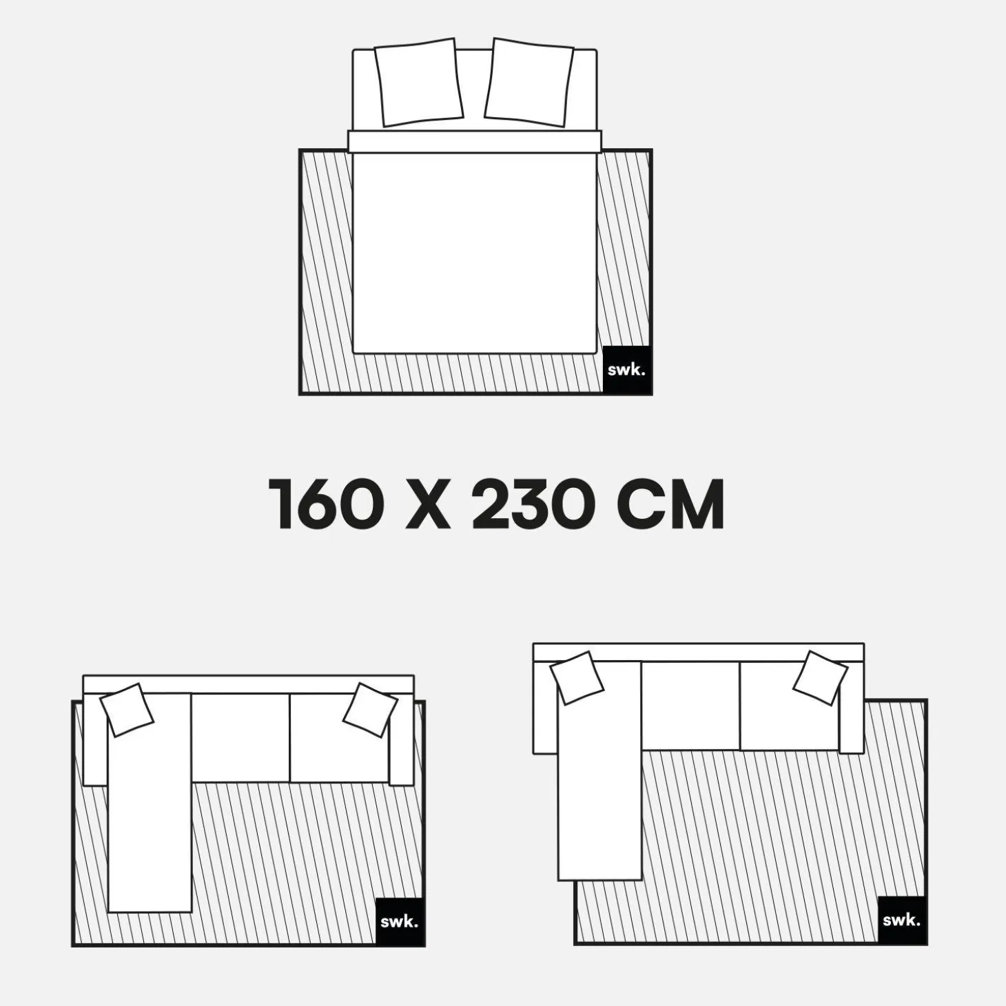 Shaggy-Innenteppich, geometrisches Muster, cremefarben