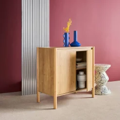 Sideboard Holzdekor 2 Türen 80 cm