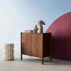 Sideboard Holzdekor 2 Türen 80 cm