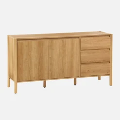 Sideboard Holzdekor 2 Türen 3 Schubladen 150 cm