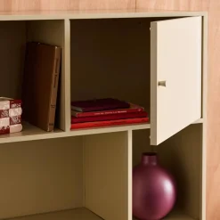 Sideboard, industrielles Aufbewahrungsmöbel aus Stahl mit 6 Stauräumen