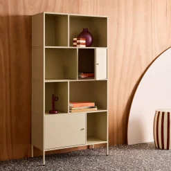 Sideboard, industrielles Aufbewahrungsmöbel aus Stahl mit 8 Stauräumen