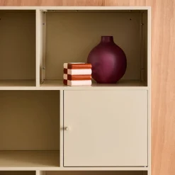 Sideboard, industrielles Aufbewahrungsmöbel aus Stahl mit 8 Stauräumen