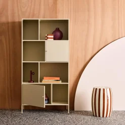 Sideboard, industrielles Aufbewahrungsmöbel aus Stahl mit 8 Stauräumen