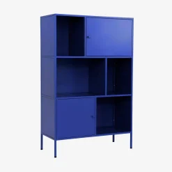 Sideboard, industrielles Aufbewahrungsmöbel aus Stahl mit 6 Stauräumen