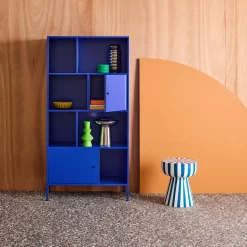 Sideboard, industrielles Aufbewahrungsmöbel aus Stahl mit 8 Stauräumen