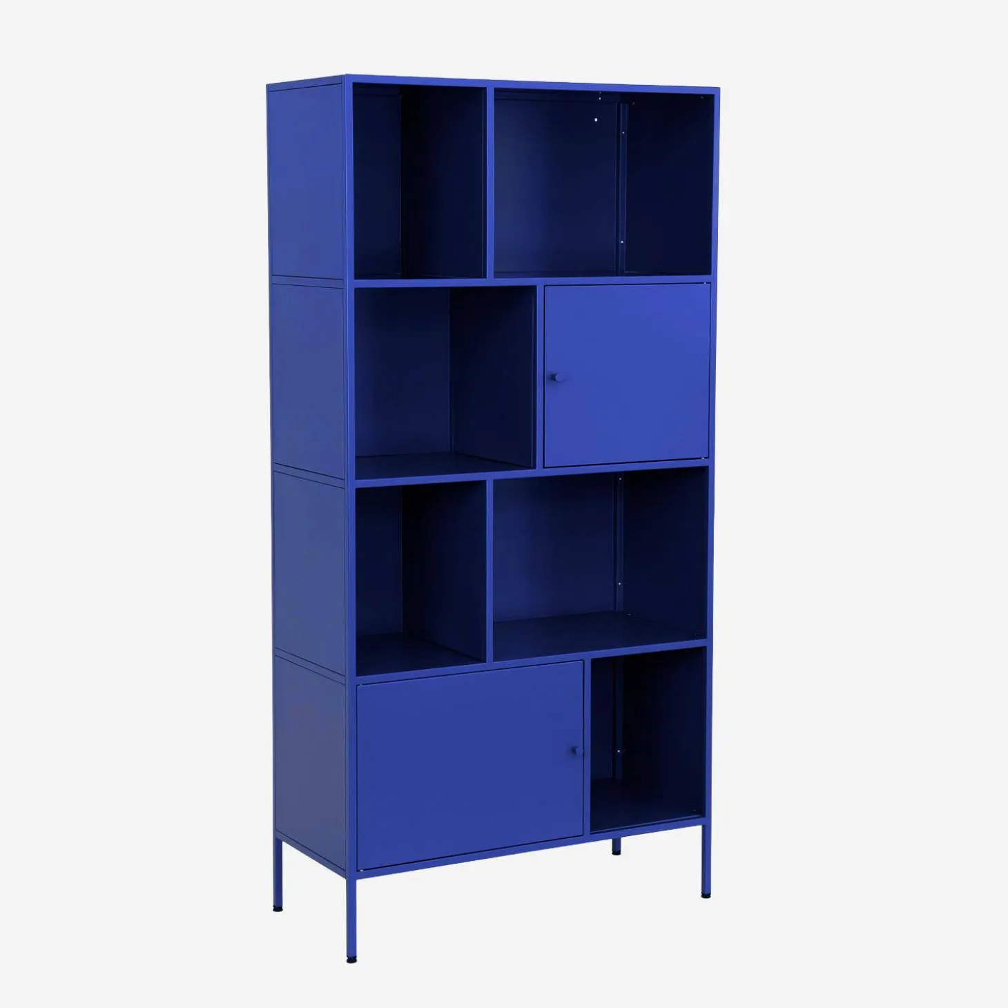 Sideboard, industrielles Aufbewahrungsmöbel aus Stahl mit 8 Stauräumen