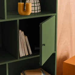 Sideboard, industrielles Aufbewahrungsmöbel aus Stahl mit 8 Stauräumen