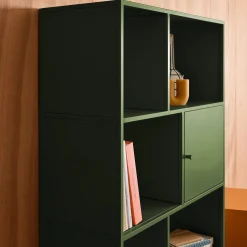 Sideboard, industrielles Aufbewahrungsmöbel aus Stahl mit 8 Stauräumen