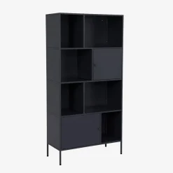 Sideboard, industrielles Aufbewahrungsmöbel aus Stahl mit 8 Stauräumen