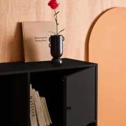 Sideboard, industrielles Aufbewahrungsmöbel aus Stahl mit 6 Stauräumen
