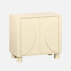 Sideboard mit Holzdekor und 2 Türen 80 cm