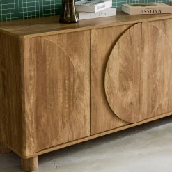 Sideboard mit Holzdekor und 4 Türen 155 cm