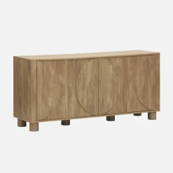Sideboard mit Holzdekor und 4 Türen 155 cm