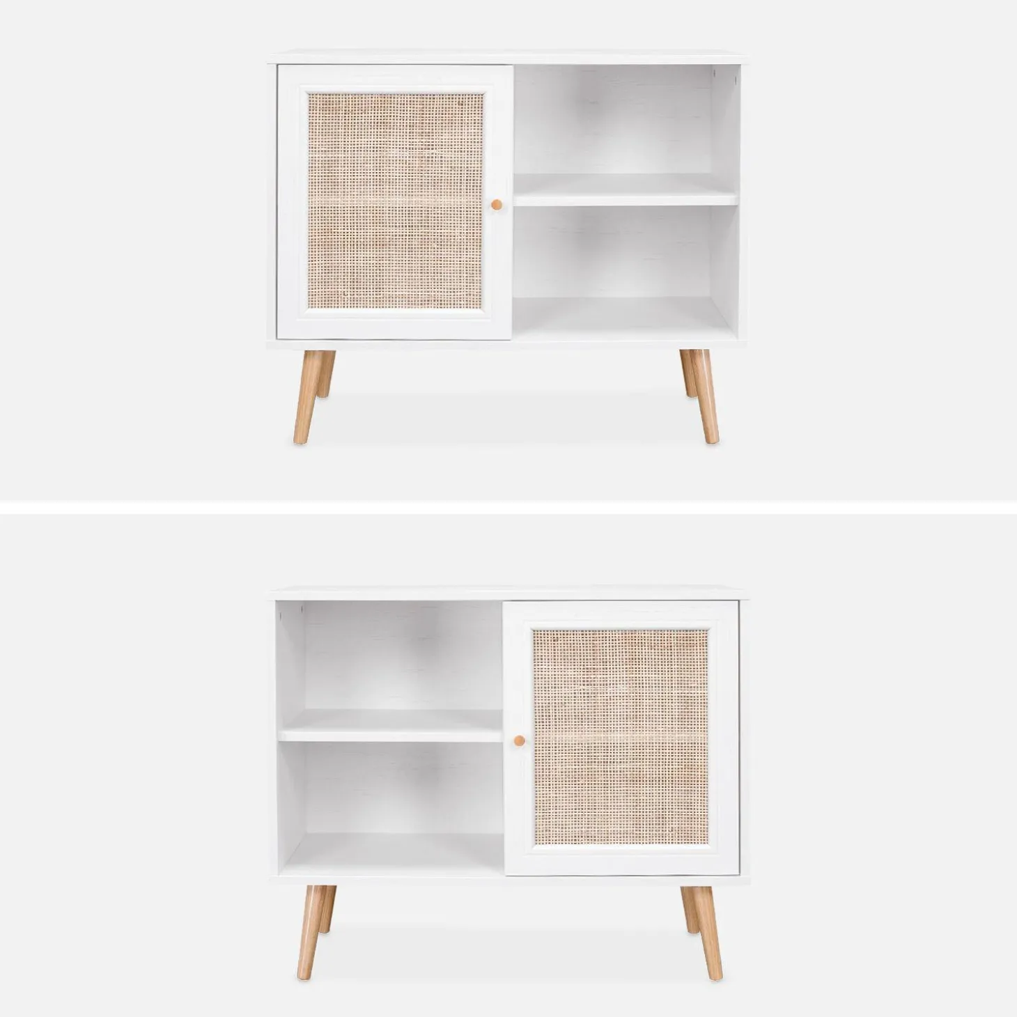 Sideboard mit Rattangeflecht 80 x 39 x 65,8 cm