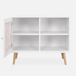 Sideboard mit Rattangeflecht 80 x 39 x 65,8 cm