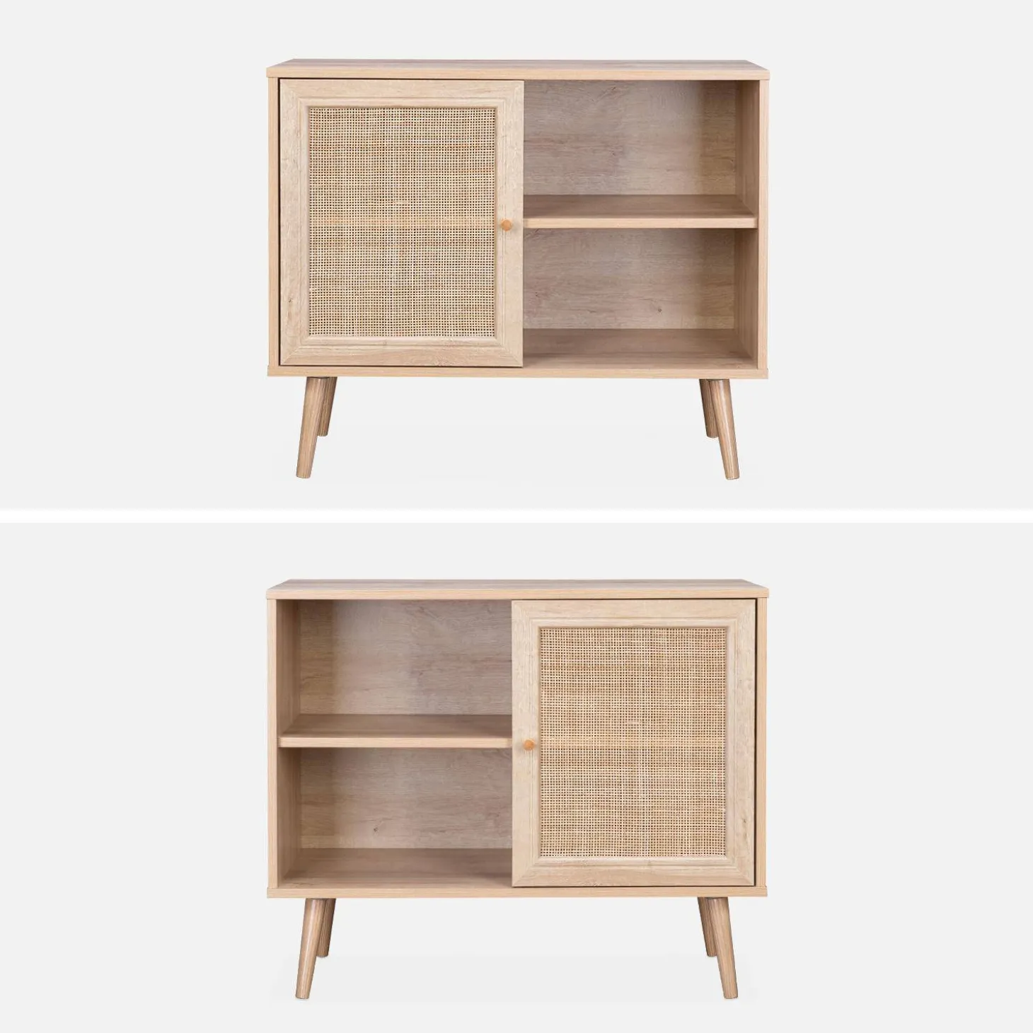 Sideboard mit Rattangeflecht 80 x 39 x 65,8 cm