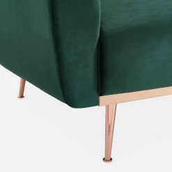 2-3-Sitzer Design Sofa mit Samtbezug