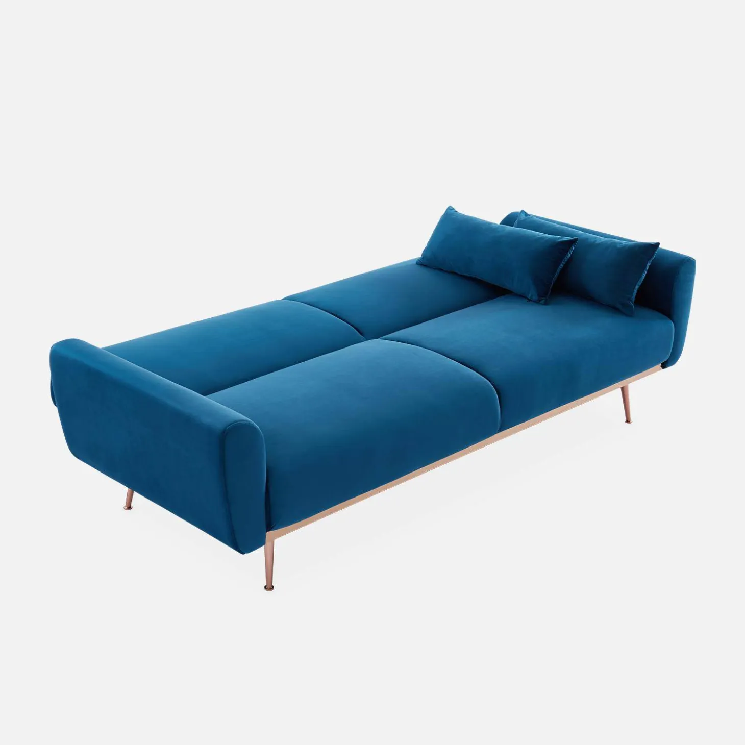 2-3-Sitzer Design Sofa mit Samtbezug