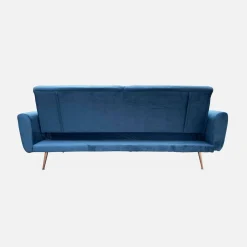 2-3-Sitzer Design Sofa mit Samtbezug