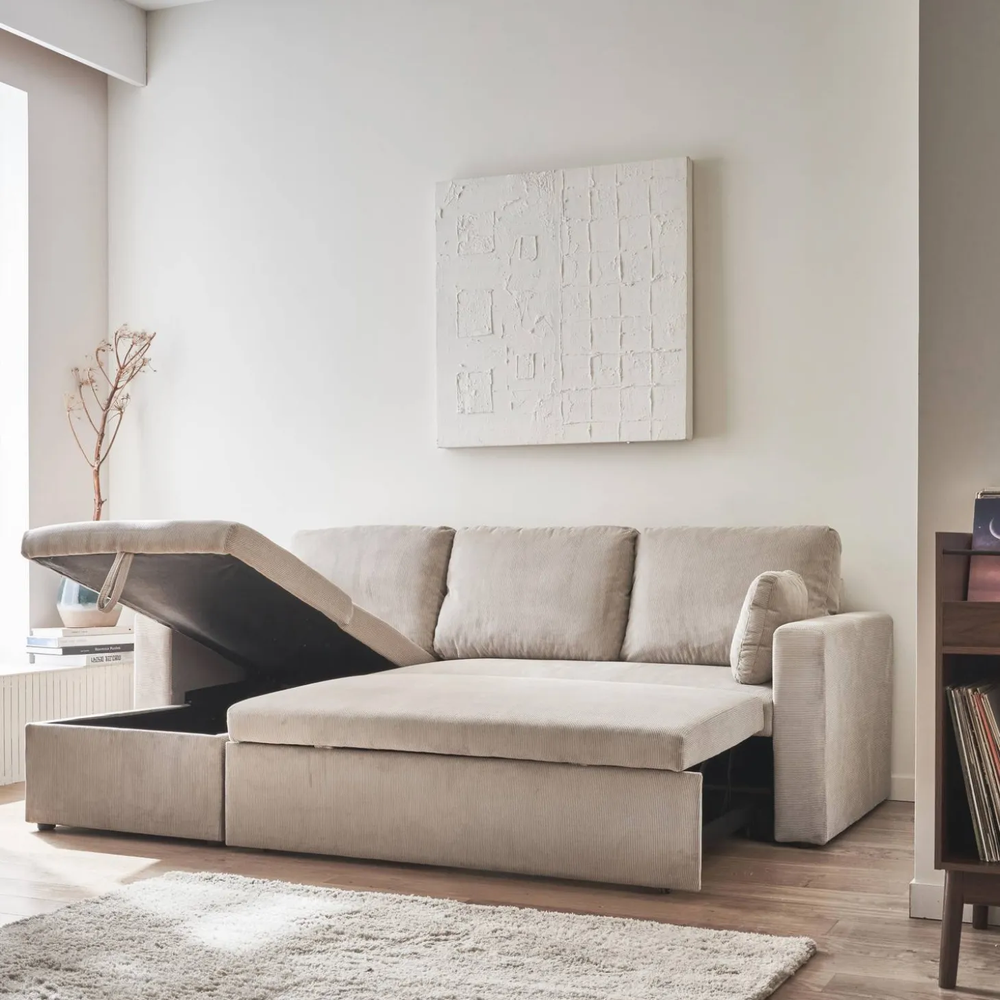 3-Sitzer Ecksofa mit Schlaffunktion