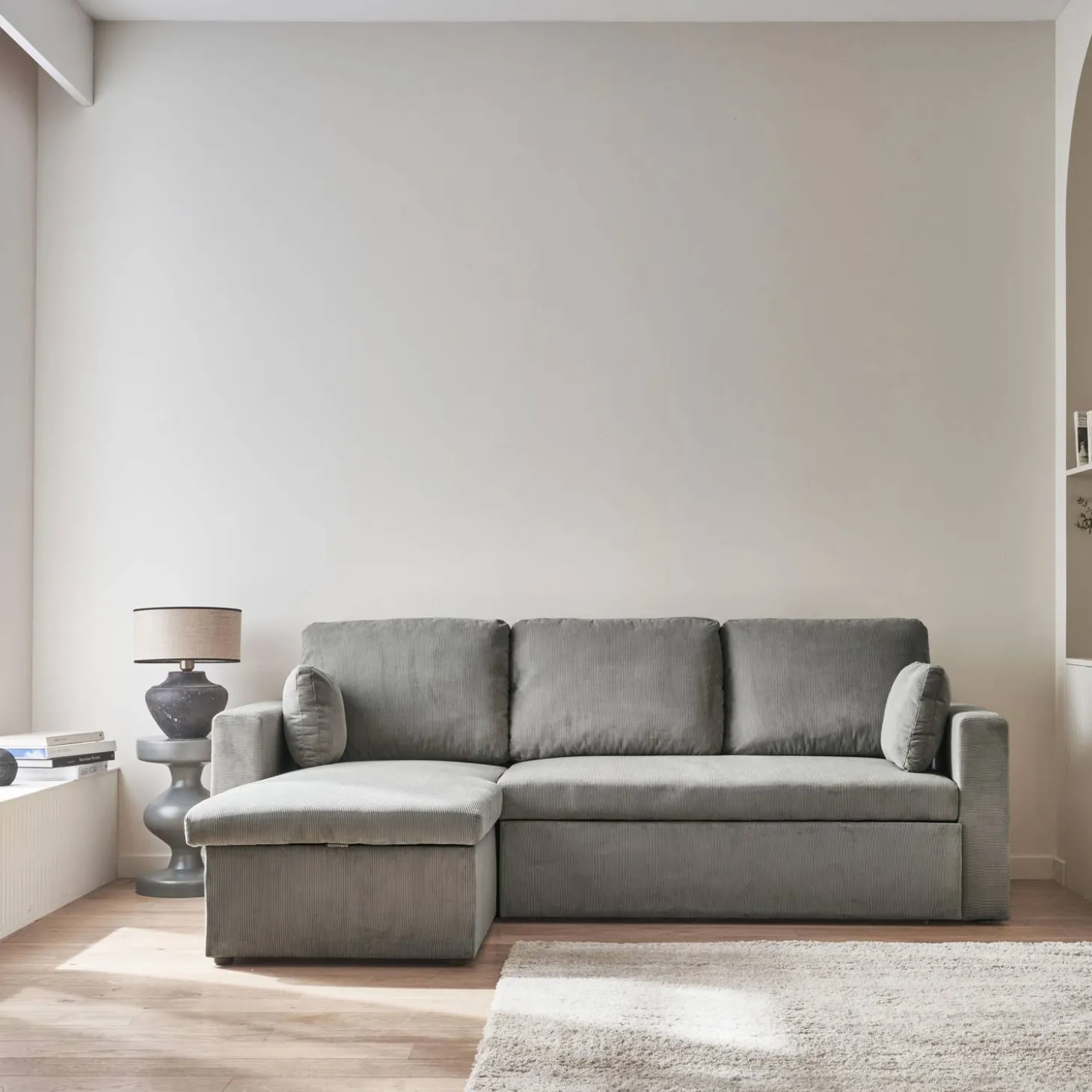 3-Sitzer Ecksofa mit Schlaffunktion