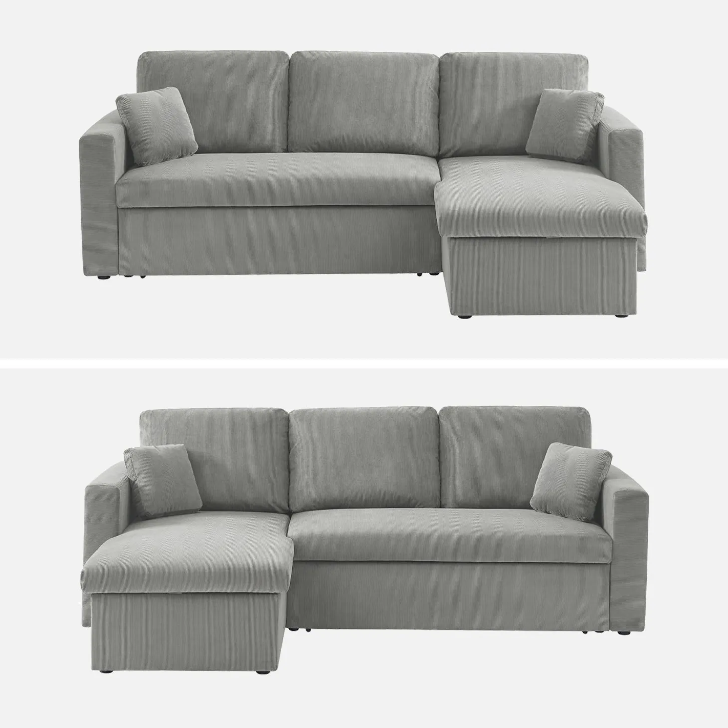 3-Sitzer Ecksofa mit Schlaffunktion
