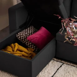 3-Sitzer-Ecksofa, mit Schlaffunktion, Recamiere beidseitig montierbar