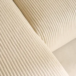 3-Sitzer Ecksofa mit Schlaffunktion und Cordbezug, Recamiere beidseitig montierbar