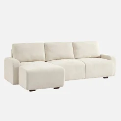 3-Sitzer Ecksofa Recamiere links mit Stoffbezug