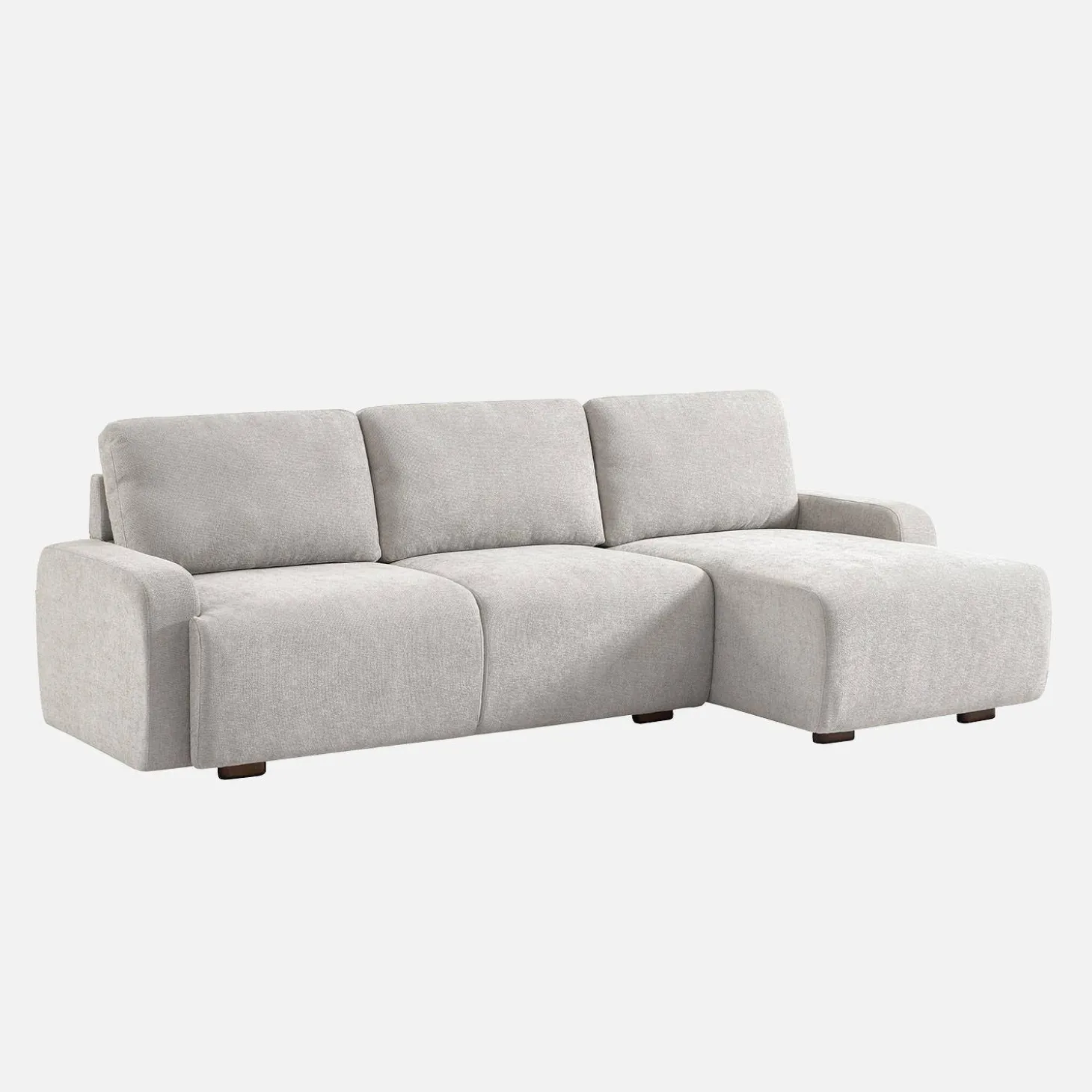 3-Sitzer Ecksofa Recamiere rechts mit Stoffbezug