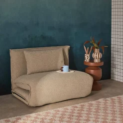 1-Sitzer Schlafsessel mit Bezug aus strukturiertem Bouclé
