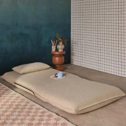 1-Sitzer Schlafsessel mit Bezug aus strukturiertem Bouclé