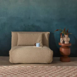 1-Sitzer Schlafsessel mit Bezug aus strukturiertem Bouclé