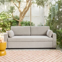 3-Sitzer Schlafsofa Chenille-Bezug