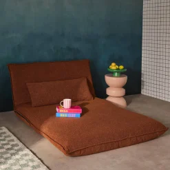 2-Sitzer Schlafsofa mit Bezug aus strukturiertem Bouclé