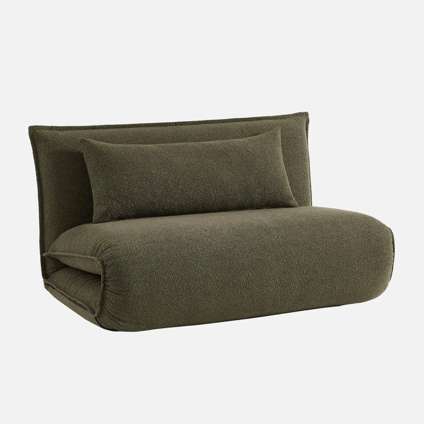 2-Sitzer Schlafsofa mit Bezug aus strukturiertem Bouclé