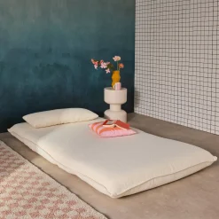 2-Sitzer Schlafsofa mit Bezug aus strukturiertem Bouclé