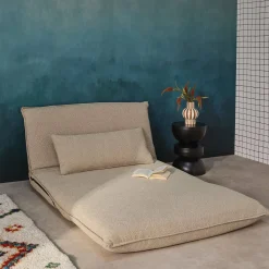 2-Sitzer Schlafsofa mit Bezug aus strukturiertem Bouclé