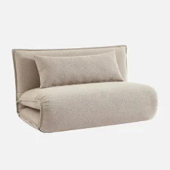 2-Sitzer Schlafsofa mit Bezug aus strukturiertem Bouclé