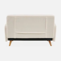 2-Sitzer Schlafsofa mit Bouclé-Bezug