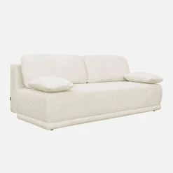 3-Sitzer-Schlafsofa mit Bouclé-Bezug und Stauraum