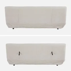 3-Sitzer Schlafsofa mit Chenille-Bezug
