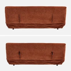 3-Sitzer Schlafsofa mit Chenille-Bezug