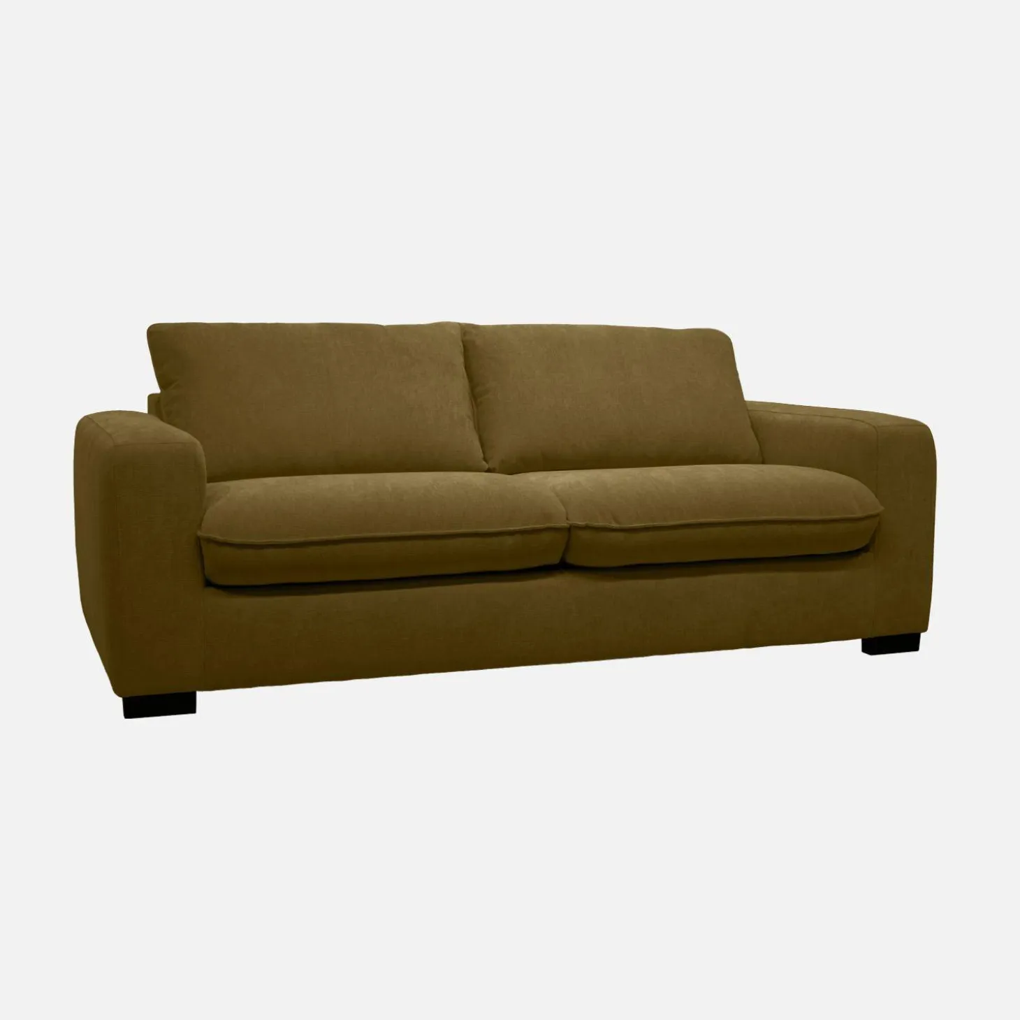 3-Sitzer Schlafsofa mit Chenille-Bezug und 10 cm Matratze - Hergestellt in Frankreich