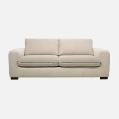 3-Sitzer Schlafsofa mit Chenille-Bezug und 10 cm Matratze - Hergestellt in Frankreich