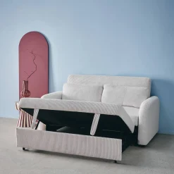 2-Sitzer Schlafsofa mit Cordbezug